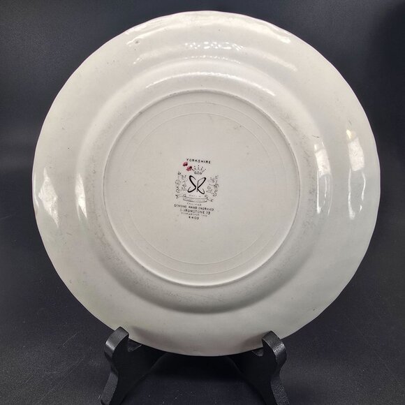 Vintage Yorkshire Ironstone Plate Staffordshire English Countryside Scene JJ3842 - Picture 4 of 5